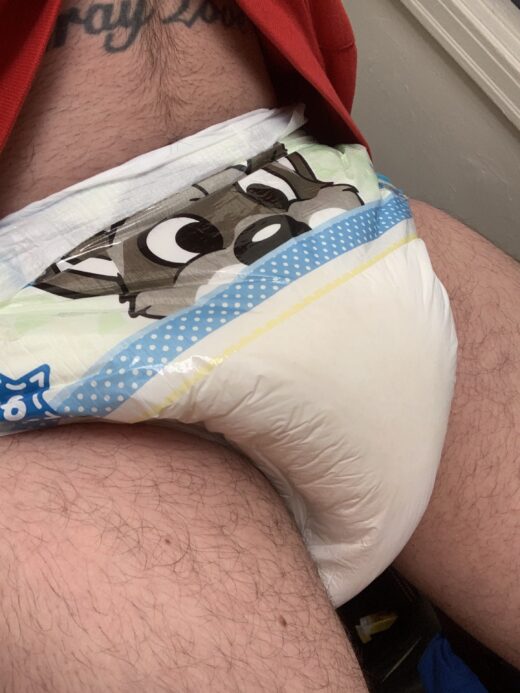 My wet peekabu diaper