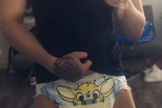 Diaper Boy in Peekabu Diaper